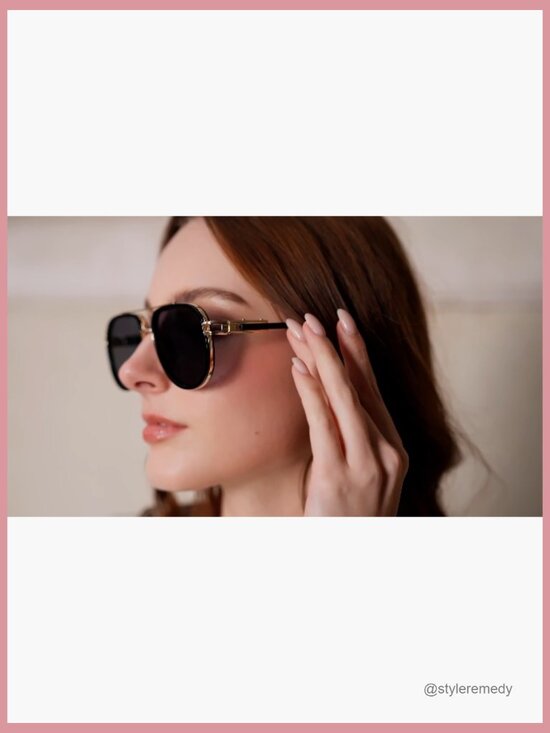 Oversized Aviator Sunglasses Metal Plastic Hybrid Frame Gradient Lenses main image 5